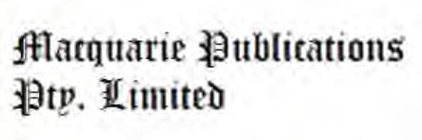 Macquarie Publications Pty. Limited and the Armati Family