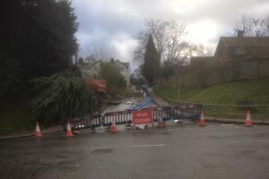 Fire service watch commander's concern at blocked Bromyard Road